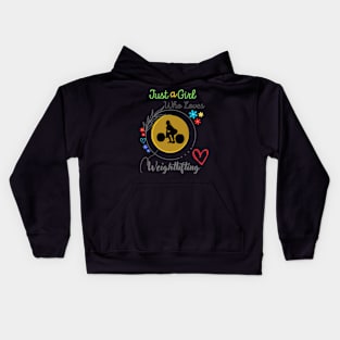 Just A Girl Who Loves Weightlifting Kids Hoodie